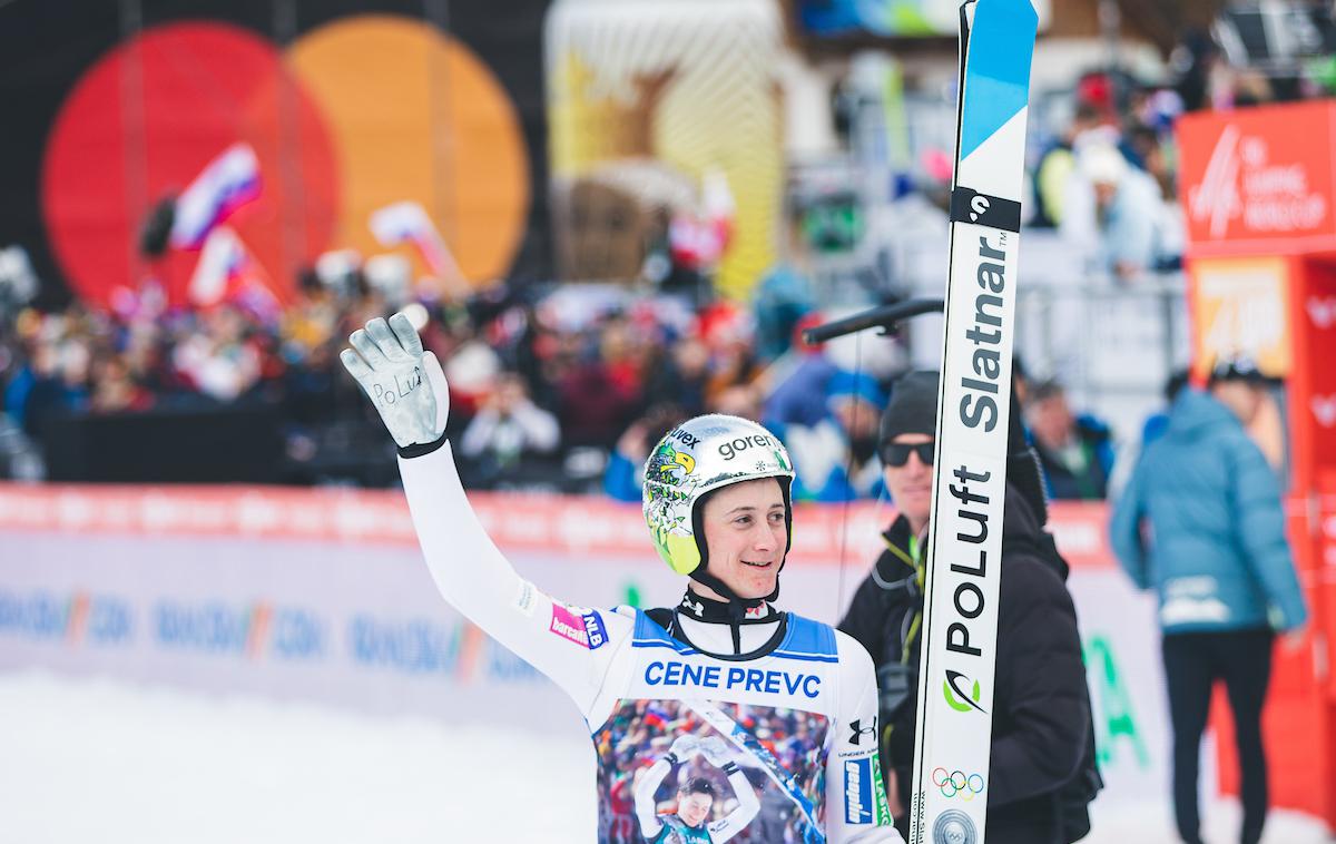 Cene Prevc, konec kariere, Planica 2023 | Cene Prevc je še zadnjič letel v Planici. | Foto Grega Valančič/Sportida