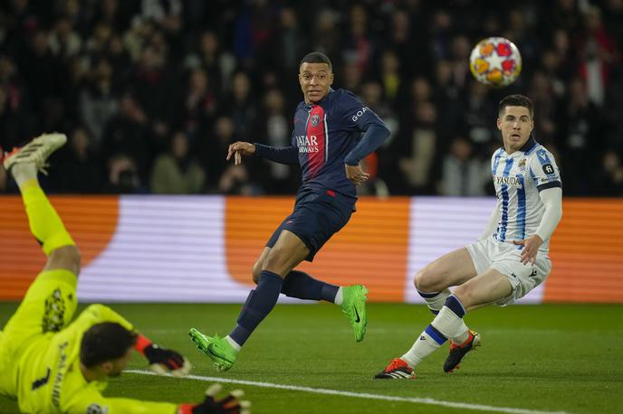 PSG Real Sociedad Kylian Mbappe | PSG je z gostovanja pri tretjem Monacu prinesel točko. | Foto Reuters