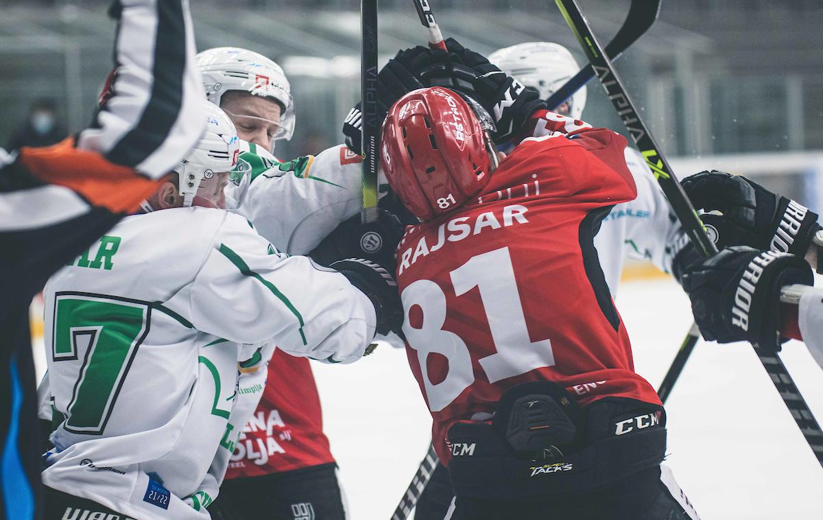 HDD Jesenice HK Olimpija polfinale DP | Olimpija bo na torkovi polfinalni tekmi državnega prvenstva branila prednost treh zadetkov. | Foto Grega Valančič/Sportida