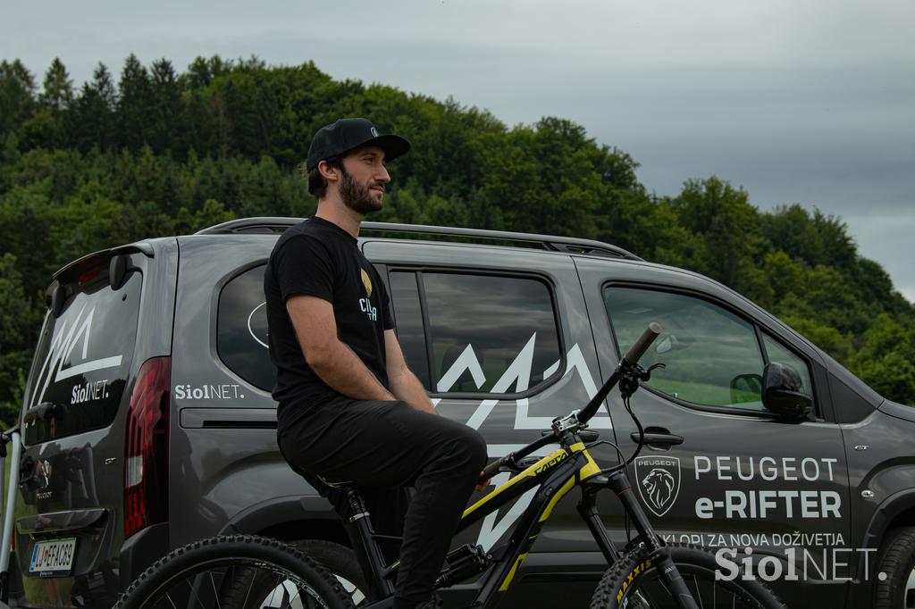 Peugeot Rifter, Cilenca trails Zagorje, Andraž Grum