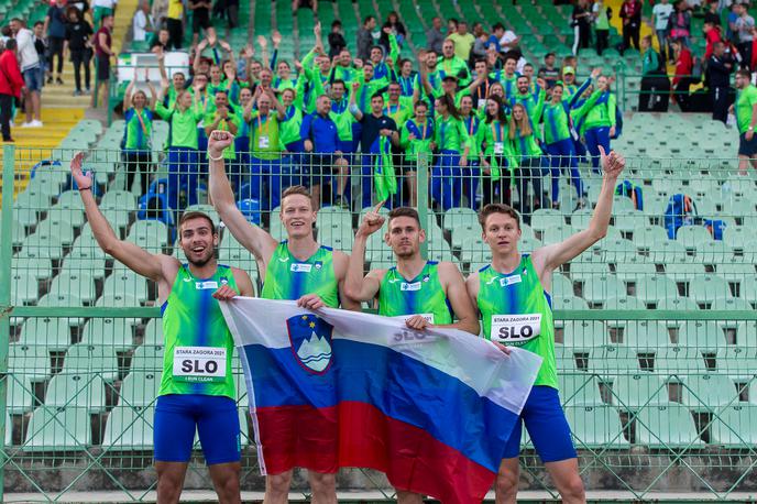 Jure Grkman, Lovro Mesec Košir, Rok Ferlan in Luka Janežič | Rok Ferlan (drugi z desne) | Foto Peter Kastelic/AZS