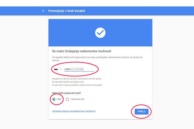 Preverjanje v dveh korakih Google 5 | Foto: Matic Tomšič