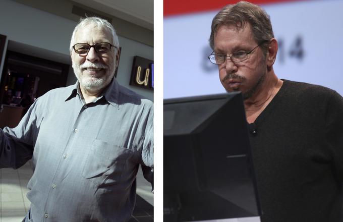 Nolan Bushnell (levo) in Larry Ellison (desno).  | Foto: Reuters