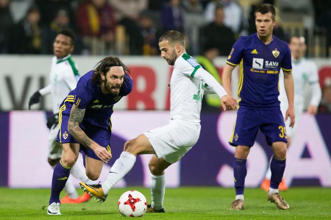 Marko Šuler je 17. novembra 2017, ko je Maribor zadnjič premagal Olimpijo v Ljudskem vrt, še poveljeval obrambi vijolic. | Foto: Urban Urbanc/Sportida