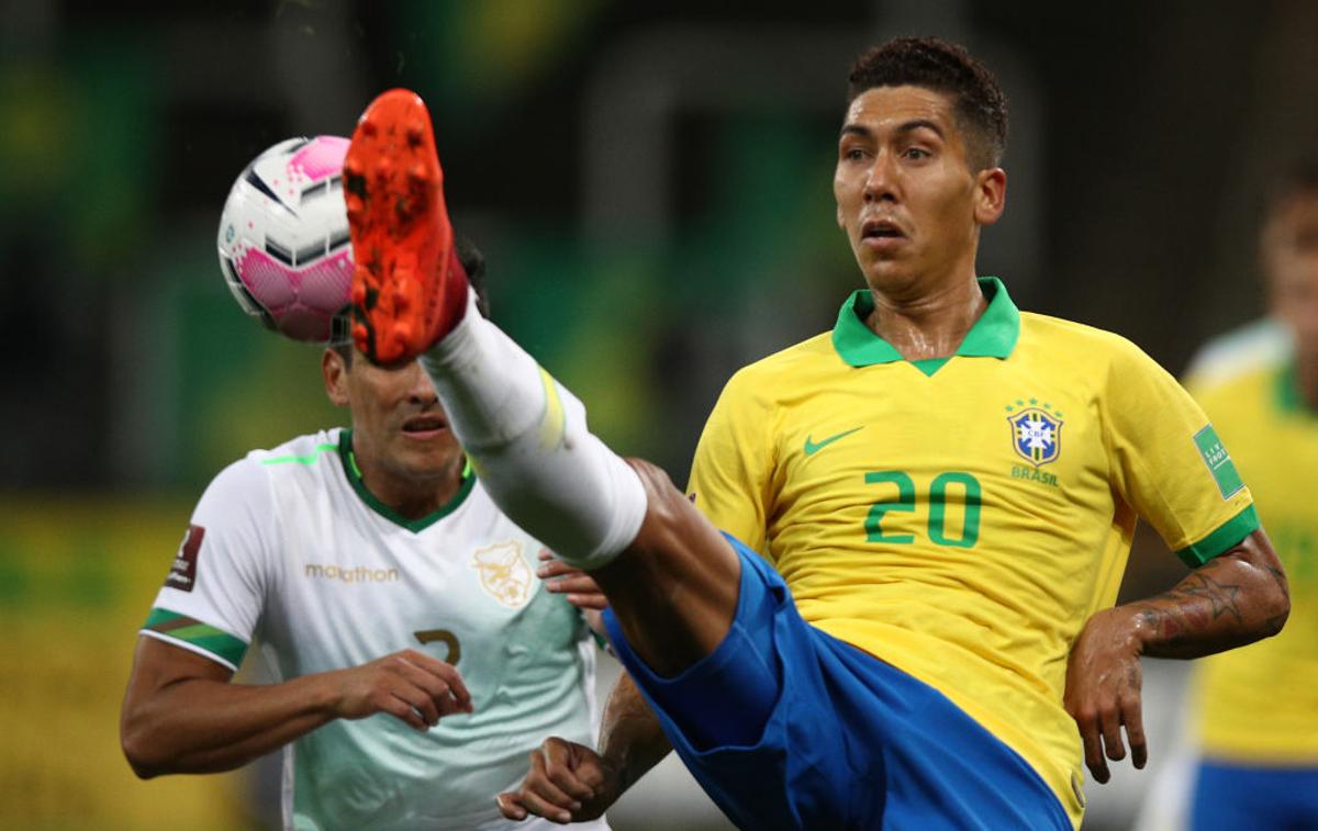 Firminho | Brazilija je v prvem krogu kvalifikacij za SP 2022 s 5:0 ugnala Bolivijo. Robertop Firminho je prispeval dva zadetka. | Foto Getty Images