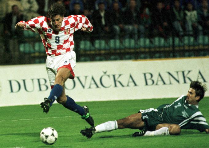 Davor Šuker je Sloveniji v dveh nastopih na štadionu za Bežigradom v Ljubljani zabil dva gola. | Foto: Reuters