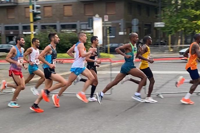 Kobe Milano | Primož Kobe je na maratonu v Milanu, kjer je skušal uloviti olimpijsko normo, odstopil zaradi poškodbe gležnja.  | Foto Facebook/Primož Kobe