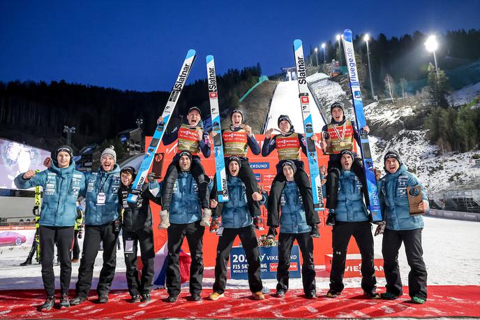 svetovno prvenstvo v poletih Anže Lanišek Timi Zajc Peter Prevc Domen Prevc | Za slovenskimi skakalci je izjemno svetovno prvenstvo v poletih - zanesljiva ekipna zmaga in srebro Timija Zajca na posamični tekmi. | Foto Sportida