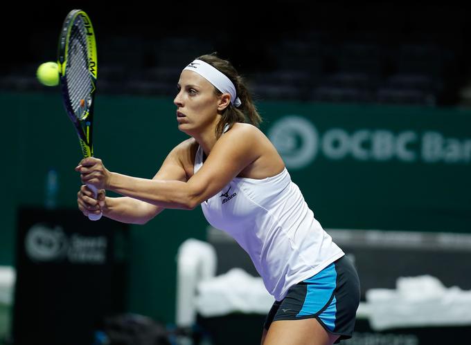 Andreja Klepač v polfinalu turnirja v Parmi. | Foto: Guliverimage/Getty Images