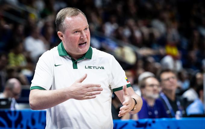 Kazys Maksvytis še ne ve, ali bo ostal na klopi Litve. Maksvytis ob tem vodi še Žalgiris, kjer je na klopi zamenjal slovenskega trenerja Jureta Zdovca. | Foto: Vid Ponikvar/Sportida