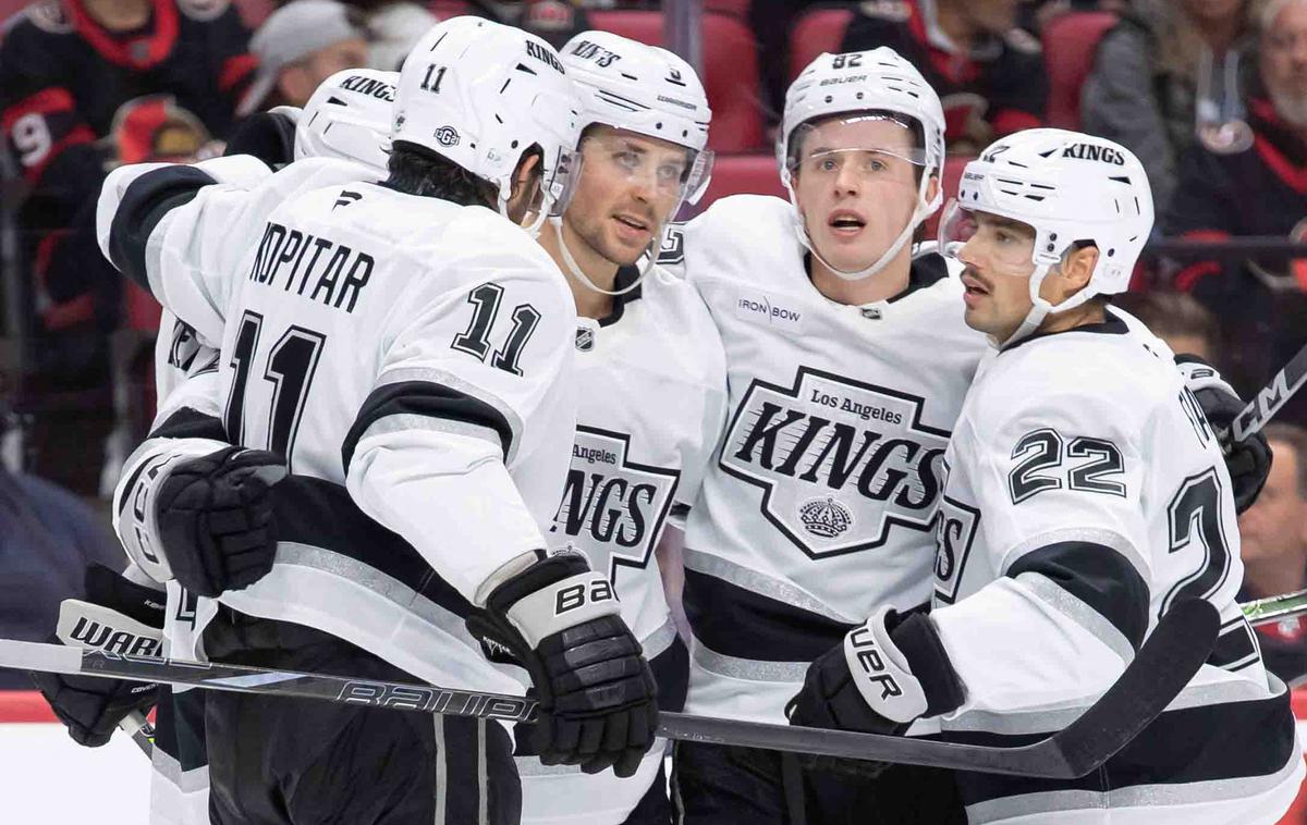 Los Angeles Kings Anže Kopitar | Po treh tretjinah je bilo 5:5, Anže Kopitar je podal za tri gole. | Foto Reuters