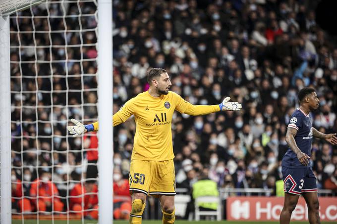 Gianluigi Donnarumma si je privoščil nesprejemljivo napako pred prvim zadetkom Reala. | Foto: Guliverimage/Vladimir Fedorenko