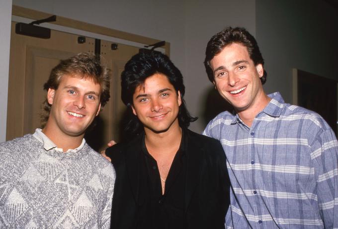 Bob Saget (desno) ter njegova soigralca iz Polne hiše John Stamos (v sredini) in Dave Coulier (levo) | Foto: Guliverimage/MediaPunch