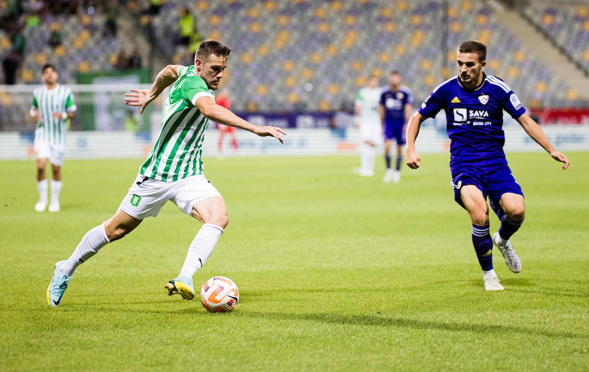 Maribor Olimpija | Timi Max Elšnik je zadel za 2:0. | Foto Grega Valančič/Sportida