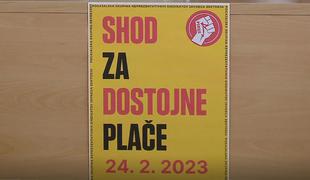 Shod za dostojne plače bo februarja #video