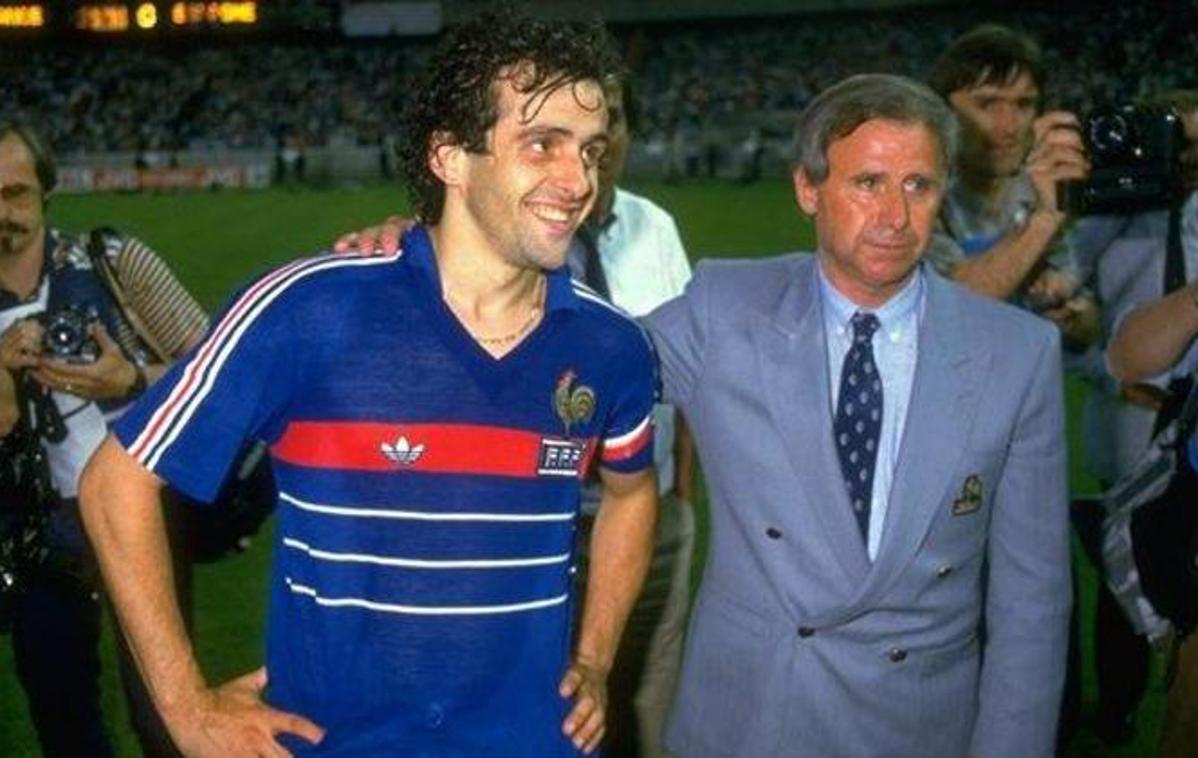 Michel Platini | Francoska soimenjaka, velika junaka galskih petelinov na EP 1984. Michel Platini in takratni francoski selektor Michel Hidalgo. | Foto Getty Images