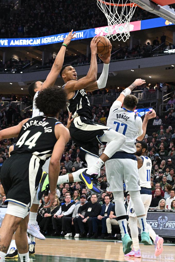 Giannis Antetokounmpo je zbral 40 točk. | Foto: Reuters