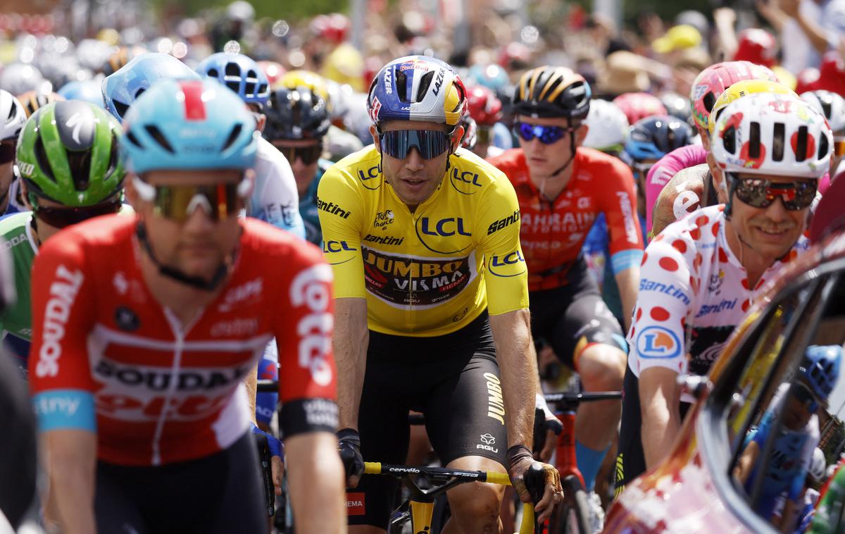 TDF22, tretja etapa, Wout van Aert | Wout van Aert je bil kaznovan po tretji etapi. | Foto Reuters