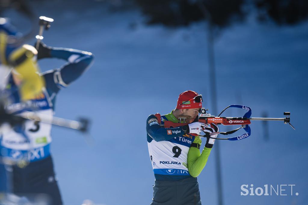 Pokljuka šprint moški