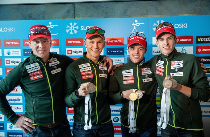 Ekipa Janeza Mariča, ki je leta 2019 na svetovnem prvenstvu v Oserblieju na Slovaškem osvajala medalje.  | Foto: Vid Ponikvar