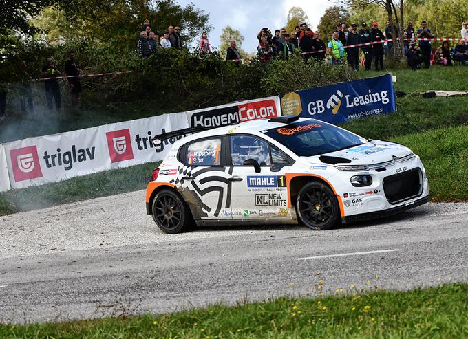 Drugo mesto za Madsa Ostberga (citroen C3 rally2) ob prvem gostovanju v Sloveniji.
 | Foto: Ervin Kordič