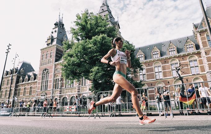 Portugalka Sara Moreira je prva evropska prvakinja v polmaratonu. | Foto: Getty Images