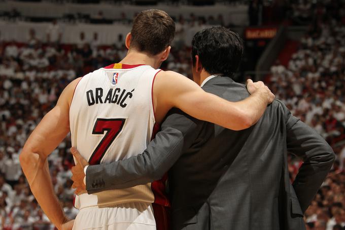 Goran Dragić in trener Eric Spoelstra v Miamiju sodelujeta od februarja leta 2015. | Foto: Guliverimage/Getty Images