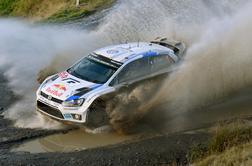 Sebastien Ogier v Walesu v trdnem vodstvu