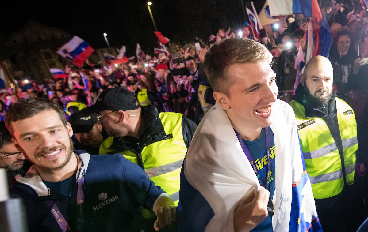 Luka Dončić, Goran Dragić | Obračun Gorana Dragića in Luke Dončića naj bi si v Miamiju ogledalo okoli 2.500 slovenskih navijačev. | Foto Matic Klanšek Velej/Sportida