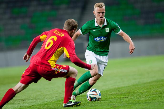 Nik Omladič Olimpija Rudar | Nik Omladič se po sedmih letih vračana slovenske zelenice, a ne v dres Olimpije, temveč Rudarja. | Foto Urban Urbanc/Sportida