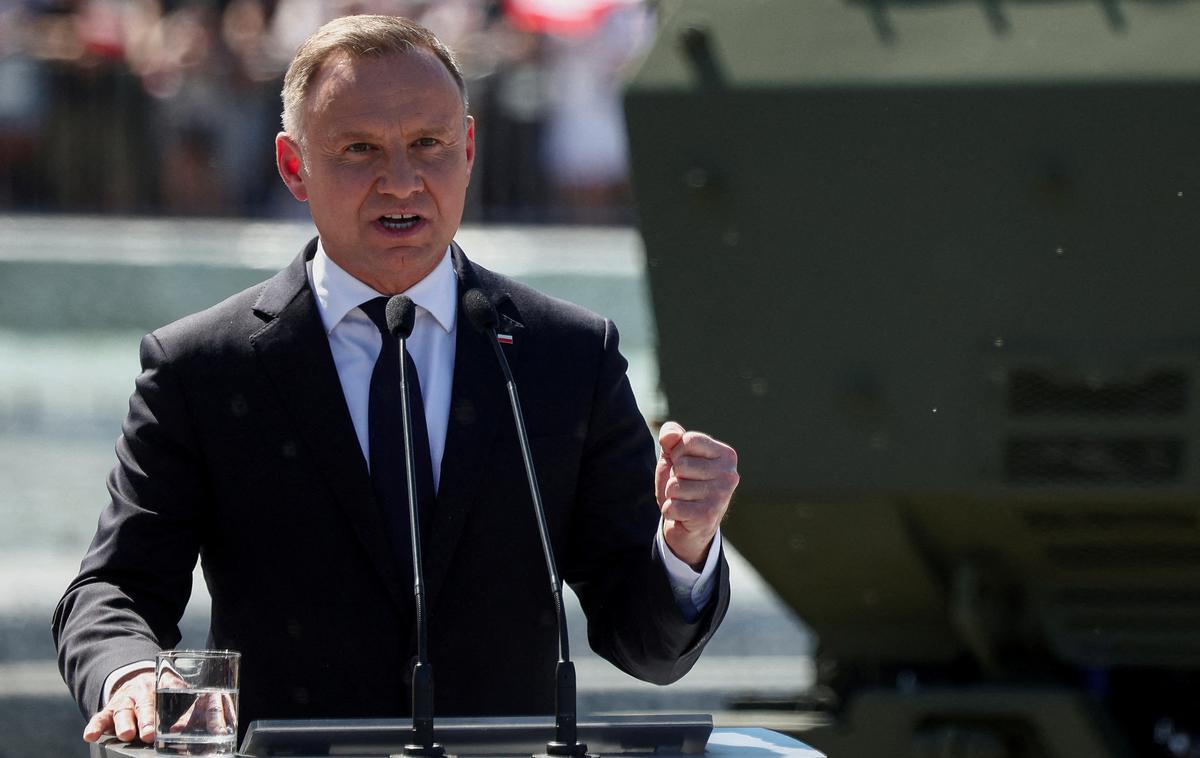 Andrzej Duda, predsednik, Poljska | Poljska je napovedalo veto na akt o migracijah. Na fotografiji poljski predsednik Andrzej Duda. | Foto Reuters