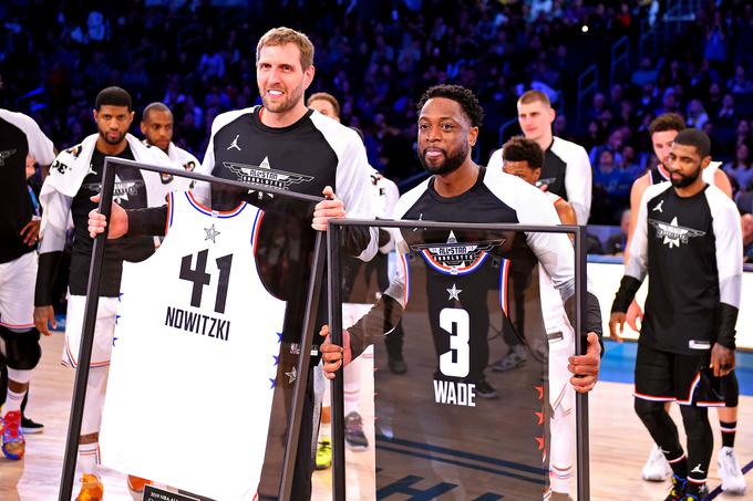 Dirk Nowitzki in Dwyane Wade sta odigrala zadnjo tekmo All Star. | Foto: Reuters