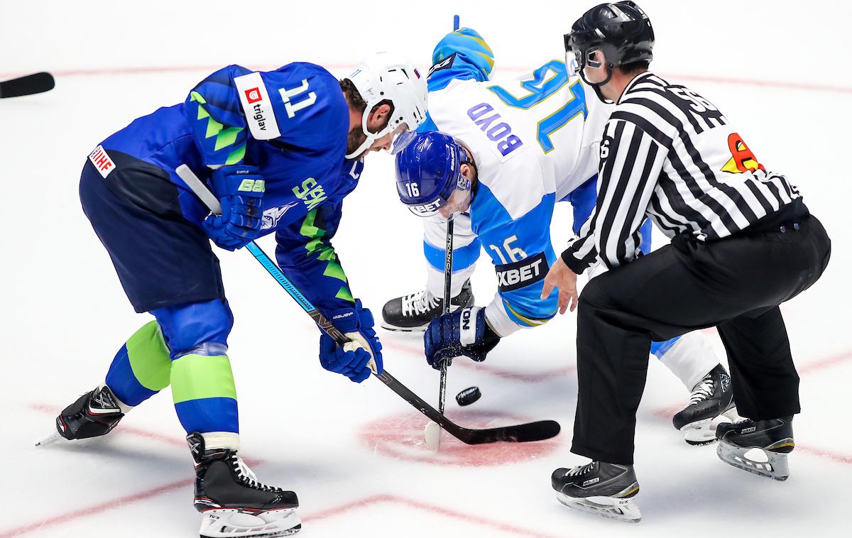 Slovenija Kazahstan svetovno prvenstvo v hokeju 2019 Anže Kopitar | Slovenci so svetovno prvenstvo odprli s tesnim porazom proti gostitelju Kazahstanu. | Foto Matic Klanšek Velej/Sportida