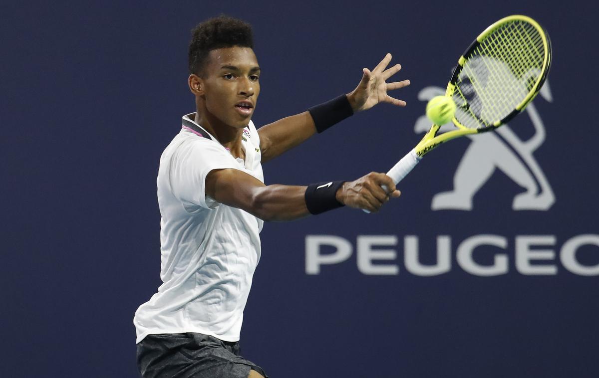 Felix Auger-Aliassime | Felix Auger-Aliassime se je v polfinalu poslovil od prestižnega tunirja v Miamiju. | Foto Reuters