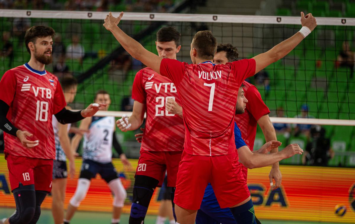 Rusija odbojka | Zdaj je že jasno, da lahko Rusom popolni izkupiček v skupinskem delu preprečijo le še Slovenci. | Foto CEV