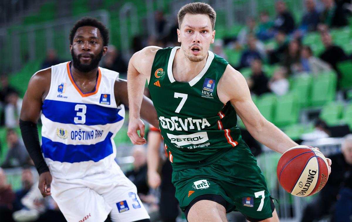 Cedevita Olimpija Mornar | Cedevita Olimpija je odpravila zadnjeuvrščeni Mornar.kar za 42 točk razlike. Najboljši strelec pri gostiteljih je biol Gregor Glas (20 točk). | Foto Filip Barbalić