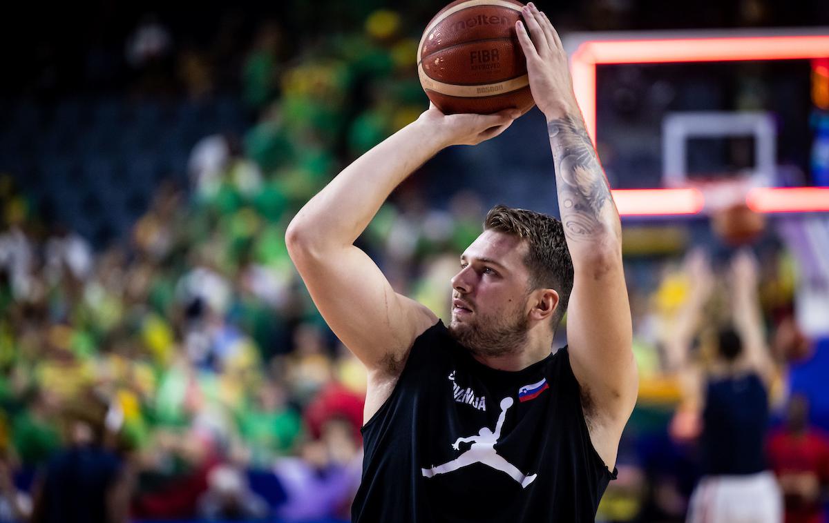 Slovenija Francija Luka Dončić | Luka Dončić se je danes pridružil pripravam slovenske izbrane vrste. | Foto Vid Ponikvar