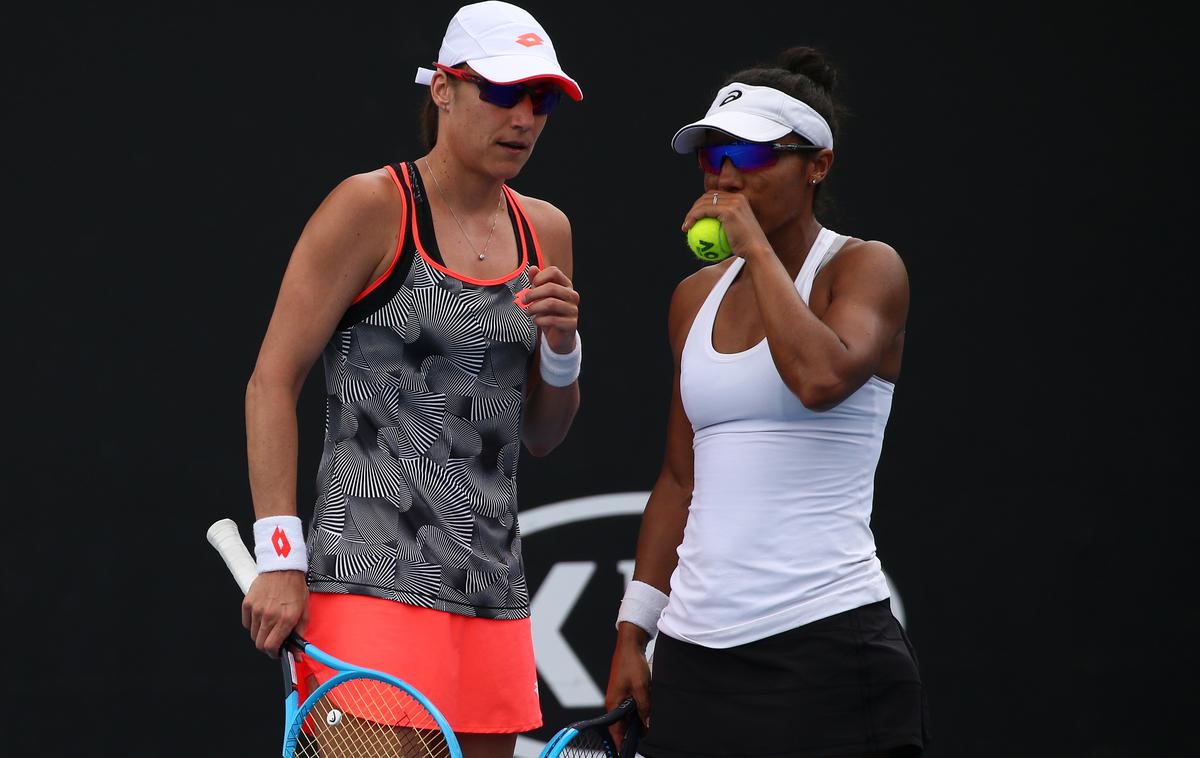 Katarina Srebotnik, Raquel Atawo | Katarina Srebotnik in Raquel Atawo sta v Dohi napredovala v drugi krog. | Foto Getty Images