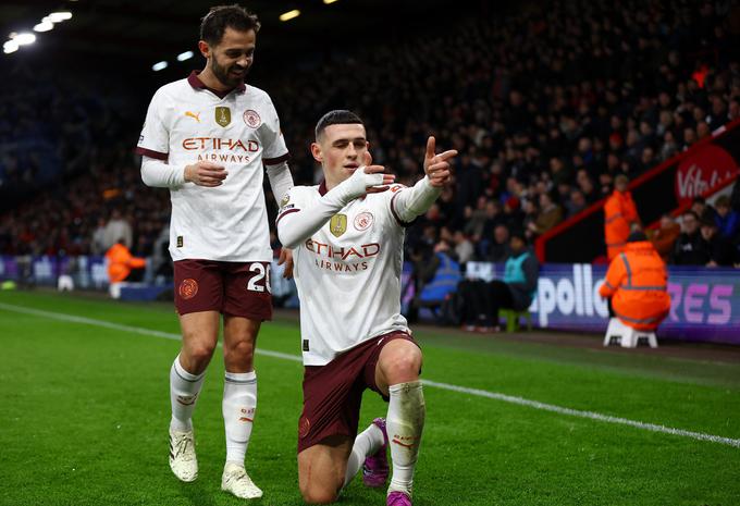 Phil Foden je zadel za zmago Manchester Cityja. | Foto: Reuters