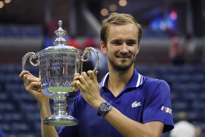 Daniil Medvedjev je lani z zmago v finalu US Opna Novaku Đokoviću preprečil zgodovinski dosežek. | Foto: Guliverimage/Vladimir Fedorenko