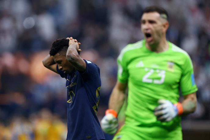 Kingsley Coman | Francoski nogometaši Randal Kolo Muani, Aurelien Tchouameni in Kingsley Coman (na sliki) so bili deležni rasističnih zmerljivk na družbenih omrežjih.  | Foto Reuters