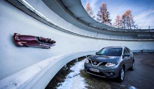 Nissan zapeljal na stezo za bob …(video)