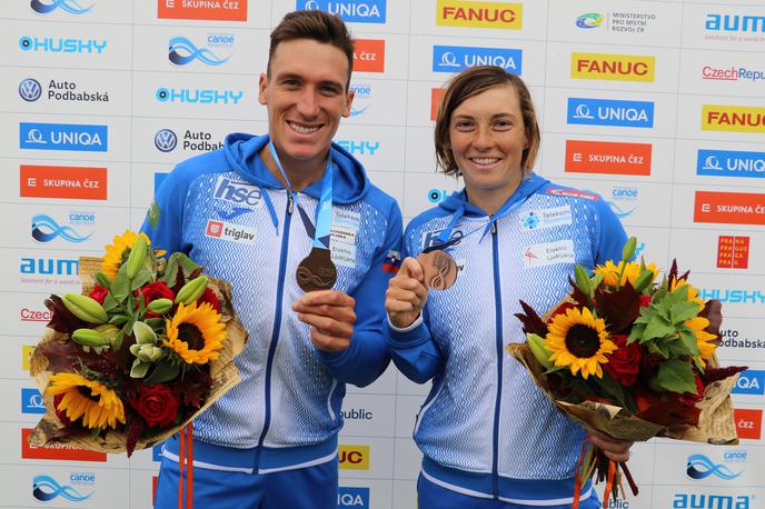 Benjamin Savšek, Eva Terčelj | Luka Božič in Eva Terčelj sta se zavihtela na tretje mesto. | Foto Nina Jelenc