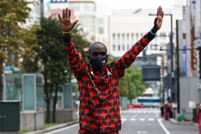 Eliud Kipchoge | Eliud Kipchoge je ubranil naslov olimpijskega prvaka v maratonu iz Ria. | Foto Reuters