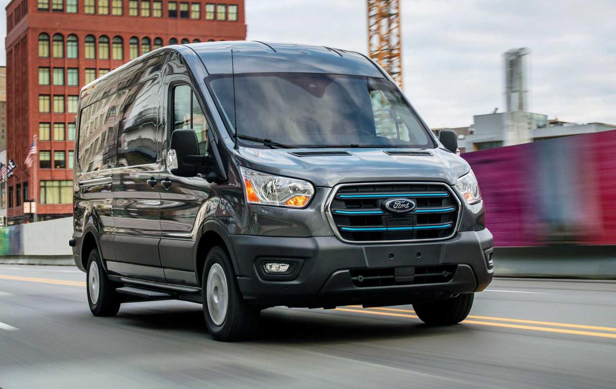 Ford e-transit | Ford bo spomladi 2022 na evropske ceste pripeljal električnega dostavnika, ki bo imel 350 kilometrov dosega. | Foto Ford