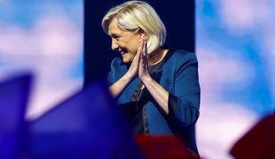 Le Pen pred volitvami izzvala Macrona glede podpore Ukrajini