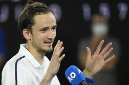 Daniil Medvedjev prvič med tri, Bedene padel za tri mesta