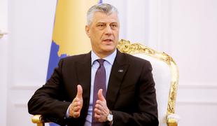 Thaci na Kosovu nima podpore za spreminjanje meja