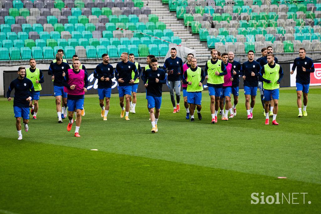 trening slovenske nogometne reprezentance, Stožice, San Marino