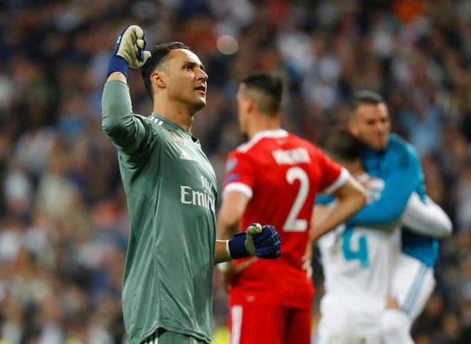 Keylor Navas je bil v zadnjem času deležen veliko kritik, proti Bayernu pa je bil veliki junak. Zbral je kar osem obramb. | Foto: Reuters